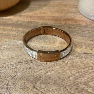 Michael Kors rhinestone rose gold bracelet
